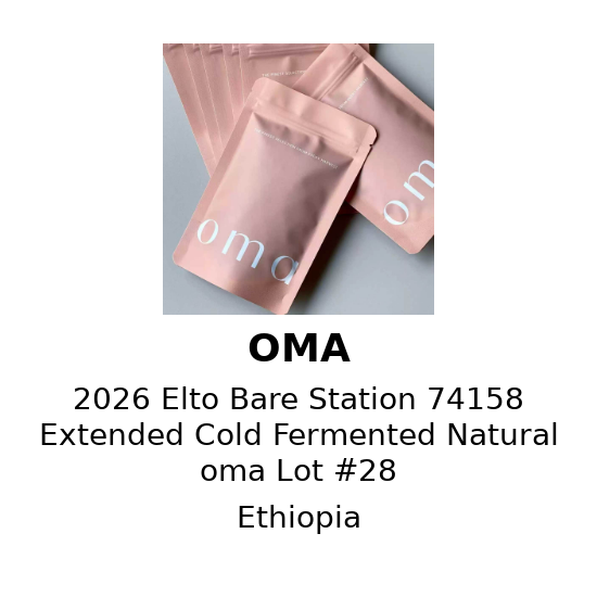 2026 埃塞俄比亚 Elto Bare Station 74158 延长冷发酵日晒 oma Lot #28
